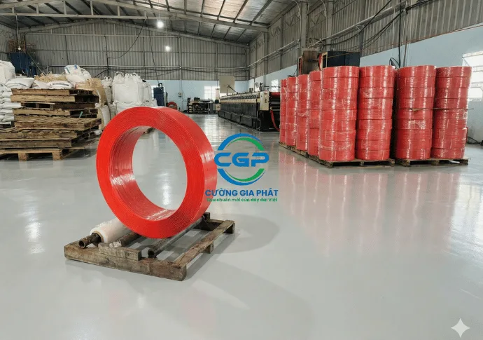 Dây Đai Nhựa PET Màu đỏ