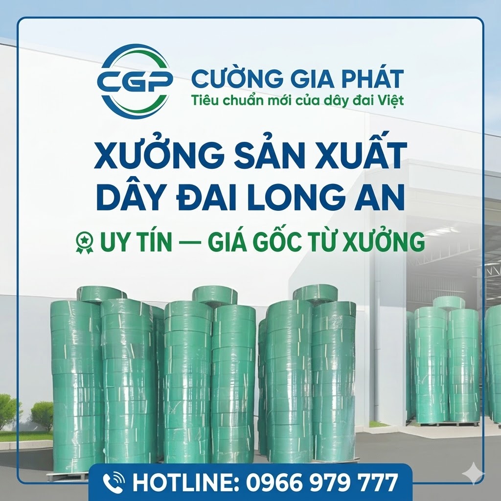Xưởng Sản Xuất Dây Đai Long An | Dây Đai PET Chất Lượng Cao