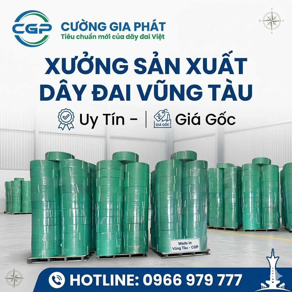 Xưởng Sản Xuất Dây Đai Vũng Tàu | Dây Đai PET Giá Gốc